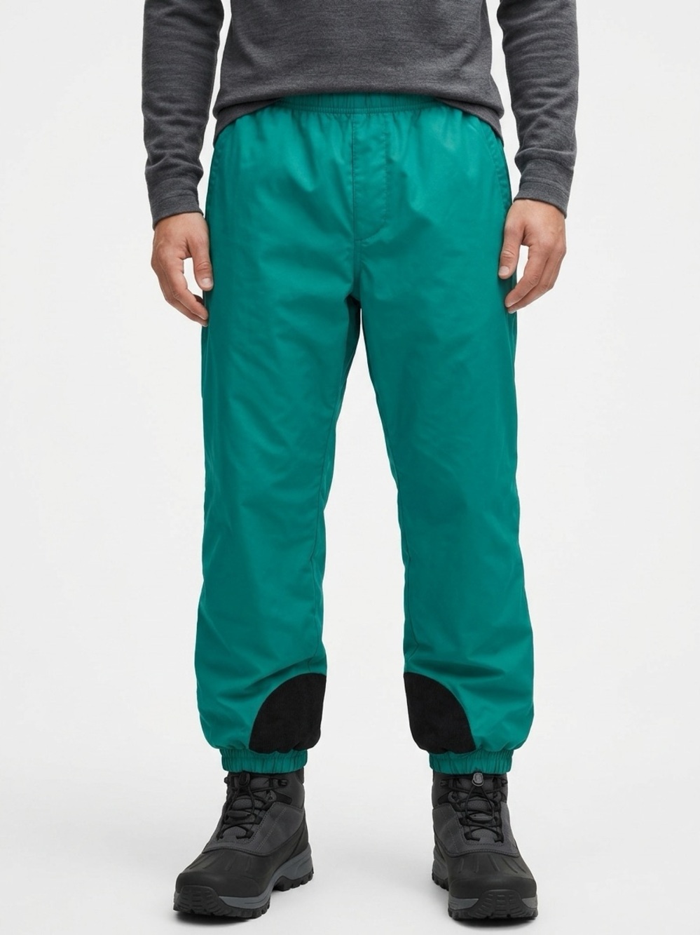 Columbia Ski Shell Pants Vintage 90s Unlined Nylon Teal Mens XL